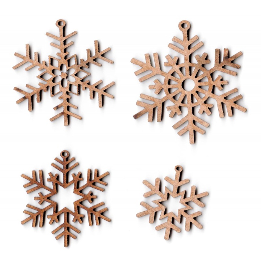 COPOS DE NIEVE DE MADERA A2025